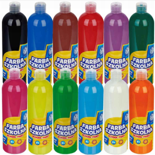 Plagátové farby Astra 12 ks x 500 ml